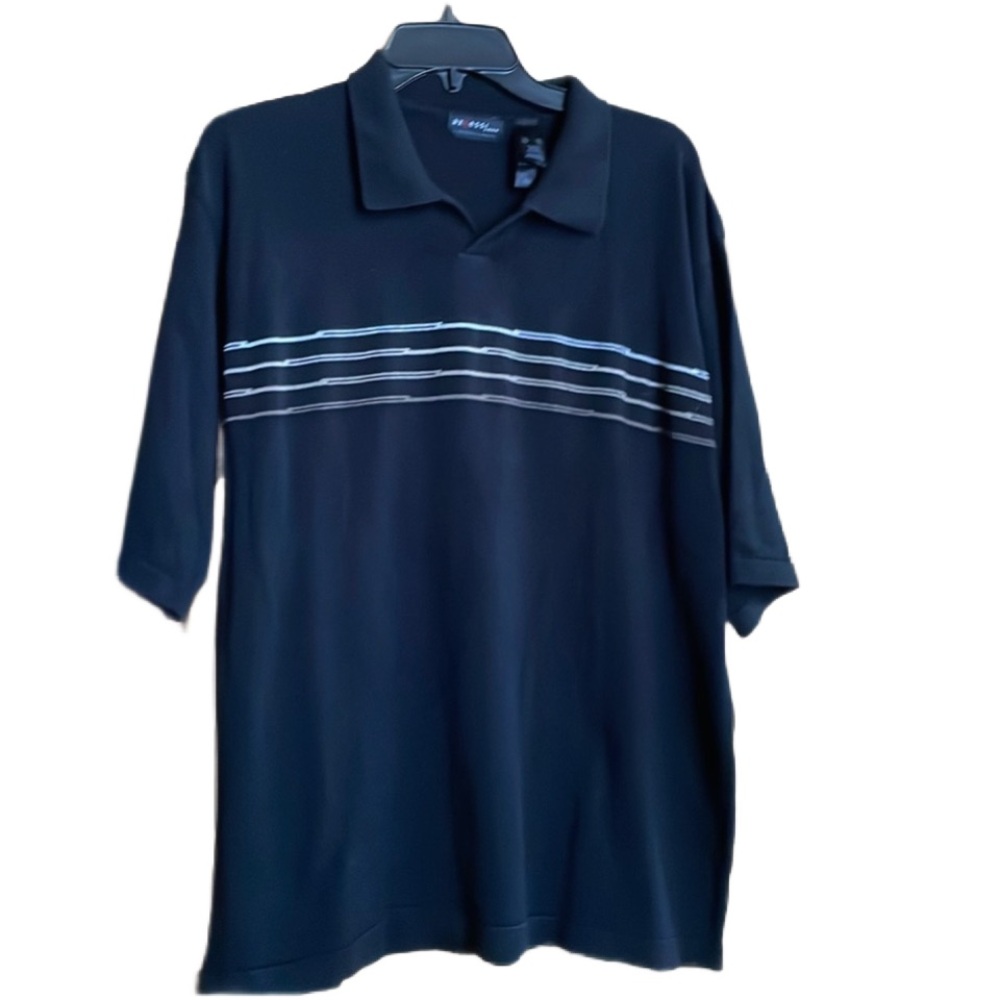 Axcess men black sweater polo size xxl